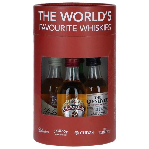 The Worlds Favourite Whiskies 4 x 5CL